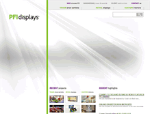 Tablet Screenshot of pfidisplays.com